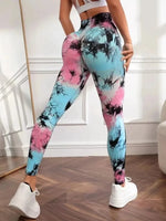 Load image into Gallery viewer, New 3D Print Tie Dye Sports Pants Women Seamless  Leggings High Waist Fitness Push Up Leggings Gym Clothing Workout Tights  Amaijoin
