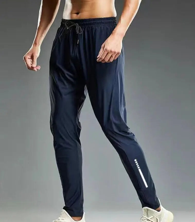 Summer Elastic Men Running Sport Pants Jogging Sweatpants Casual Outdoor Training Gym Fitness Trousers  Amaijoin