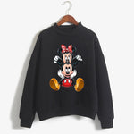 Load image into Gallery viewer, Sweatshirts Turtleneck Minnie Kawaii Cartoon  Anime Sweatshirt Disney Mickey Mouse Hoodie Clothes Girl Boy Top Hoodies  Amaijoin
