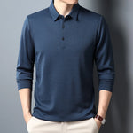 Load image into Gallery viewer, Men&#39;s Business Casual Polo Long Sleeve T-shirt Summer Comfortable  Solid Cotton Top  Amaijoin
