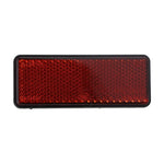 Load image into Gallery viewer, Motorcycle Bike Scooter Quad Red Rectangle Reflective Plate Warning Reflector  Amaijoin
