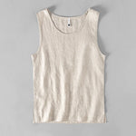 Load image into Gallery viewer, L886 High Quality 100% Linen Vest Men Summer Fashion Solid Color O-neck Sleeveless Waistcoat Simple Casual Loose Daily Tank Tops  Amaijoin
