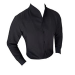 Load image into Gallery viewer, Sexy V-neck Shirt Men&#39;s Long Sleeved Casual Shirts Collarless Seamless Business Dress Shirt Social Party Tuxedo Blouse M-4XL  Amaijoin
