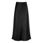 Load image into Gallery viewer, Luxury Satin Fish Tail Skirts For Women Summer Solid Color Smooth Traceless Waist Long Skirt Elegant Wrap Skirt  Amaijoin
