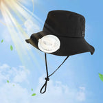 Load image into Gallery viewer, Fan Cooling Hat Breathable Fisherman Hat with Fan for Women Adults Climbing  Amaijoin
