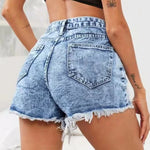 Load image into Gallery viewer, Slim Denim Shorts For Women&#39;s Summer Outerwear High-waisted Sports And Casual Ripped Trousers For Women&#39;s Loose Beach Pants  Amaijoin
