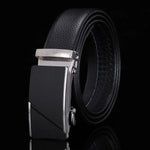 Load image into Gallery viewer, For Men Famous Work Business Black Cowskin PU Strap Men Leather Belt Metal Automatic Buckle Brand High Quality Luxury Belts  Amaijoin
