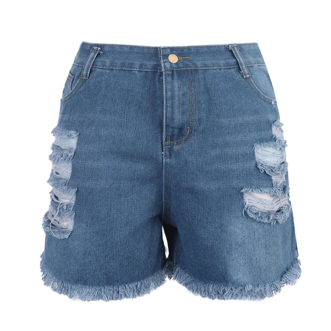 Summer Shorts Jeans For Women Sexy Jeans High Waist Slim Hole Shorts Pants Old Broken Style Denim Jeans Pantalones De Mujer  Amaijoin