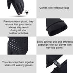 Load image into Gallery viewer, Winter Men Women Skiing Gloves Waterproof Warm Windproof Non-Slip Touchscreen Snowboard Snowmobile Cycling Gloves Reflective  Amaijoin
