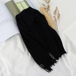 Load image into Gallery viewer, High Quality 100% Wool Scarf Men Women Solid Color Tassel Autumn Winter Business Versatile Classic Warm Soft Muffler Couples  Amaijoin
