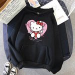 Load image into Gallery viewer, Women 90s Y2k 2000s Hoodies Hello Kitty Hip Hop Hoodie Sanrio Sweatshirt Clothes Tops Sweatshirt Clothing Streetwear  Amaijoin
