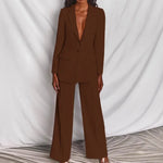 Load image into Gallery viewer, 2024 Women&#39;s Formal Office 2PCS Sets Solid Blazer Suits and Pants Sets Slim Fit Women&#39;s Pants Suits Sets Temperament Tracksuits  Amaijoin
