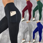 Load image into Gallery viewer, Sportswear Woman Gym Leggings Pocketed Yoga Pants Fitness Running Pants Stretchy Sportswear Plus Size Sports Gym Pant for Women  Amaijoin
