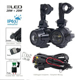 Load image into Gallery viewer, Upgrade Brighter Lamp For BMW R1200GS F800GS F700GS F650 K1600 Motorcycle Fog Light Auxiliary Lights 40W 6000K  Amaijoin
