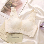 Load image into Gallery viewer, Birdtree Lining 100%Mulberry Silk New Sexy Bra Without Steel Ring Bow Women&#39;s Lace Underwear Casual Versatile P39349QM  Amaijoin
