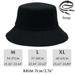 Load image into Gallery viewer, Big Head Man Large Size Bucket Hats Boy 60-63cm Plus Size Summer Fisherman Cap Women‘s 54-57cm Pure Cotton Panama UPF50+ Sun Hat  Amaijoin
