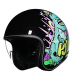 Load image into Gallery viewer, ORZ Retro Motorcycle Helmet Men&#39;s and Women&#39;s Half Helmet Cruise 3/4 Helmet Scooter Cruise  Amaijoin
