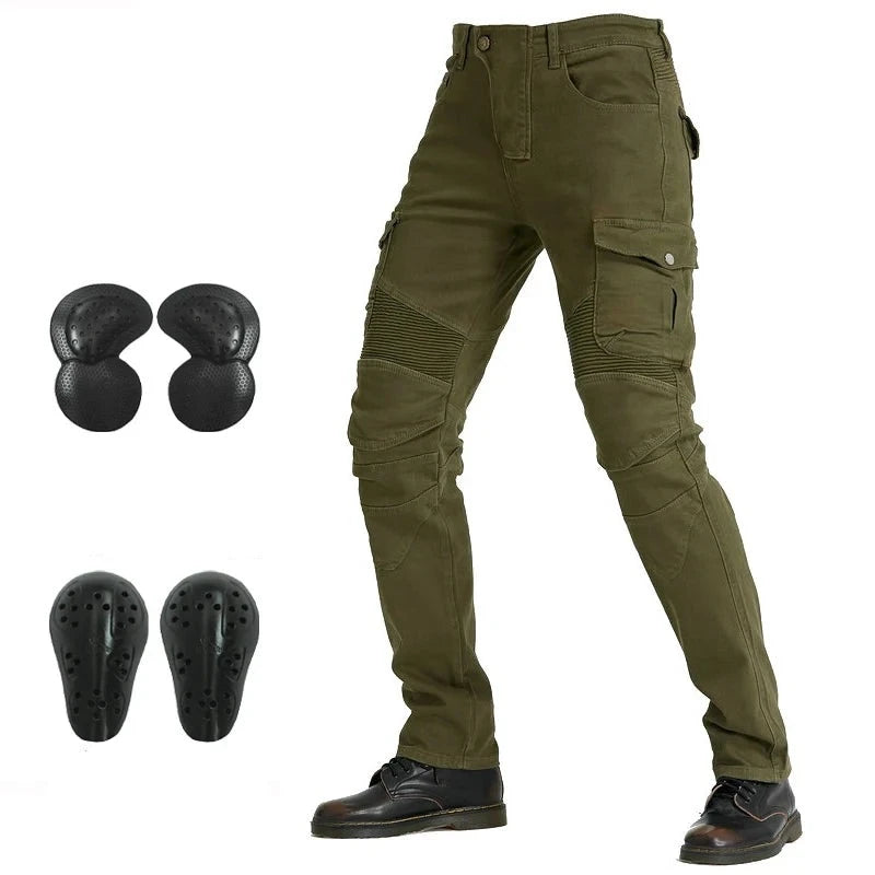 Men Jeans Men Motorcycle Pants Motorcycle Jeans Protective Gear Riding Touring Motorbike Trousers With Hip and Knee Gears  Amaijoin