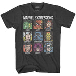 Load image into Gallery viewer, 100% cotton summer Marvel Avengers Expressions Moods Adult Men&#39;s T-Shirt  Family Matching Outfits  Amaijoin
