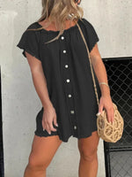 Load image into Gallery viewer, Fashion Waist Solid Party Dress Summer Sexy Off Shoulder Tassel Denim Dress Lady Slash-neck Short Sleeve Flim Jean Mini Dress  Amaijoin
