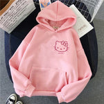 Load image into Gallery viewer, Women 90s Y2k 2000s Hoodies Hello Kitty Hip Hop Hoodie Sanrio Sweatshirt Clothes Tops Sweatshirt Clothing Streetwear  Amaijoin
