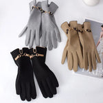 Load image into Gallery viewer, Fashion Lady Glove Mittens Women Winter Vintage Touch Screen Driving Keep Warm Windproof  Dropshiping New Grace mitaine femme  Amaijoin
