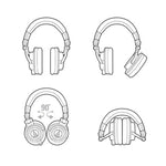 Load image into Gallery viewer, Original Audio Technica ATH M50X HIFI Earphones Professional Fully Enclosed Monitoring Headphones Foldable Music Game Headset  Amaijoin
