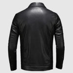 Load image into Gallery viewer, Men&#39;s Motorcycle Leather Jacket Large Size Pocket Black Zipper Lapel Slim Fit Male Spring and Autumn High Quality Pu Coat M-5Xl  Amaijoin
