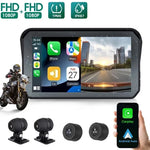 Load image into Gallery viewer, Forefeel Motorcycle Carplay WaterProof 5 inch WiFi Wireless Android-Auto DVR Monitor Dash Camera GPS Navigation TPMS Bluetooth  Amaijoin
