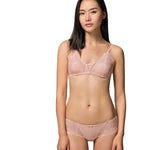 Load image into Gallery viewer, BirdTree, Lining 100%Real Silk Lace Bra, Women Wire Free No Coaster, French Sexy Breathable Underwear, 2024 Summer New P43949QC  Amaijoin
