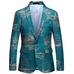 Load image into Gallery viewer, 2023 Fashion New Men&#39;s Casual Boutique Business Holiday Flower Suit / Male Slim Floral Blazer Jacket Coat  Amaijoin
