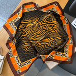 Load image into Gallery viewer, New Satin Shawl Design Wild leopard Print Silk Square Women neck scarves Wrap Headkerchief Beach Hair Band women&#39;s bandana  Amaijoin
