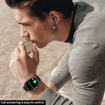 Load image into Gallery viewer, 2024 New Men Bluetooth earphones Smart Watch 2.01&quot; Headset 2 in 1 Outdoor sports Women clamshell Earplugs Smart Watch PK X7 D8  Amaijoin
