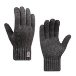 Load image into Gallery viewer, 2023 new men&#39;s warm gloves winter touch screen plus fleece gloves cold warm wool knitted gloves  Amaijoin
