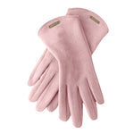 Load image into Gallery viewer, Woman&#39;s Autumn Winter Warm Suede Touch Screen Driving Gloves Cold-Proof Plus Plush Thick Fingerless Flip Cycling Mittens Fashion  Amaijoin
