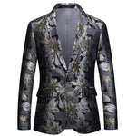 Carregue a imagem no visualizador da Galeria, 2023 Fashion New Men&#39;s Casual Boutique Business Holiday Flower Suit / Male Slim Floral Blazer Jacket Coat  Amaijoin
