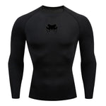 Load image into Gallery viewer, Men O-Neck Compression Shirt Gym MMA Long or Short Sleeve T-shirt Men&#39;s Fitness Bodybuilding Clothes Rashguard Sports Top Tees  Amaijoin
