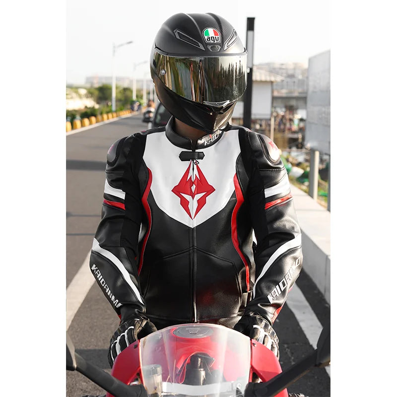 Motorcycle Coat Male Waterproof Winter Warm Racing Suit Four Seasons Motorcycle Female Windproof Rain And Fall Leather Motorcycl  Amaijoin