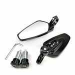 Load image into Gallery viewer, EAFC 1 Pair 7/8&quot; 22mm  Motorcycle Rearview Mirrors Universal Scooter Bar End Handlebar Mirror Rear View Mirror Accessories  Amaijoin
