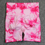 Load image into Gallery viewer, Seamless Tie Dye Sport Shorts For Women Summer Elastic Scrunch High Waist Push Up Tummy Control Gym Fitness Workout Yoga Shorts  Amaijoin
