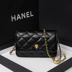 Carregue a imagem no visualizador da Galeria, Fang Fat Little Golden Ball Bag Bag New Fashion Women&#39;s Bag Little Xiangfeng Lingge Chain Bag One Shoulder Crossbody Bag  Amaijoin
