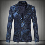 Load image into Gallery viewer, 2023 Fashion New Men&#39;s Casual Boutique Business Holiday Flower Suit / Male Slim Floral Blazer Jacket Coat  Amaijoin
