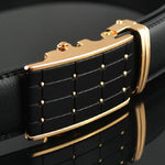 Load image into Gallery viewer, Genuine Leather Automatic Men&#39;s Belts Luxury Business Strap Belts for Men Designer Belts Male High Quality Fashion Waistband  Amaijoin
