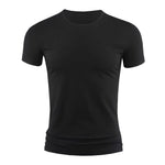 Load image into Gallery viewer, New Men&#39;s Short Sleeve T-Shirt Basic Plain Casual Gym Muscle Crew Neck T-Shirts Slim Fit Tops Tee Summer Man Clothing  Amaijoin
