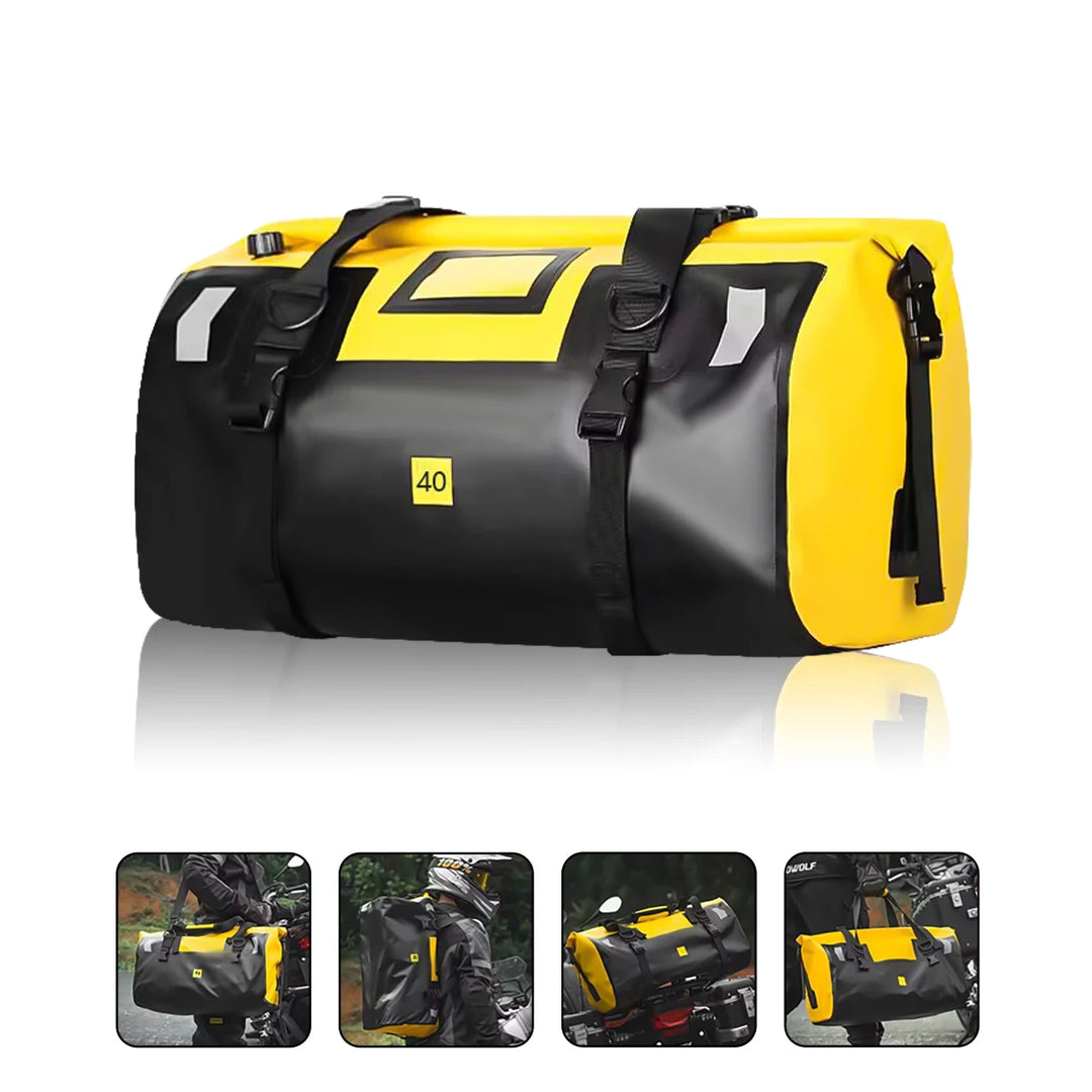 Universal Motorcycle Rear Seat  Waterproof Bag 40L /66L Motorbike Dry Duffel Bag for Travel,Motorcycling, Cycling,Hiking,Camping  Amaijoin