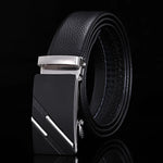 Load image into Gallery viewer, For Men Famous Work Business Black Cowskin PU Strap Men Leather Belt Metal Automatic Buckle Brand High Quality Luxury Belts  Amaijoin
