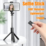 Load image into Gallery viewer, FANGTUOSI NEW Portable Bluetooth Wireless Selfie Stick Tripod With Bluetooth shutter For Huawei iPhone Xiaomi Smartphone  Amaijoin
