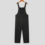 Carregue a imagem no visualizador da Galeria, INCERUN 2023 American Style Handsome Men Fashion Pleated Striped Jumpsuits Casual Streetwear Male Solid Sleeveless Rompers S-5XL  Amaijoin
