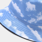 Load image into Gallery viewer, 2022 Cotton Blue Sky And White Clouds Print Bucket Hat Fisherman Hat Outdoor Travel Sun Cap For Men And Women 05  Amaijoin
