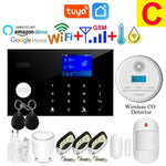 Load image into Gallery viewer, Tuya Smart Home Wifi GSM Burglar Alarm System APP Control 433MHz Wireless Door Water Sensor PIR Motion Carbon Monoxide Detector  Amaijoin
